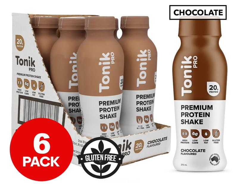 Tonik Pro Premium RTD Protein Shake Box 6x375mL FACTORY DIRECT NUTRITION
