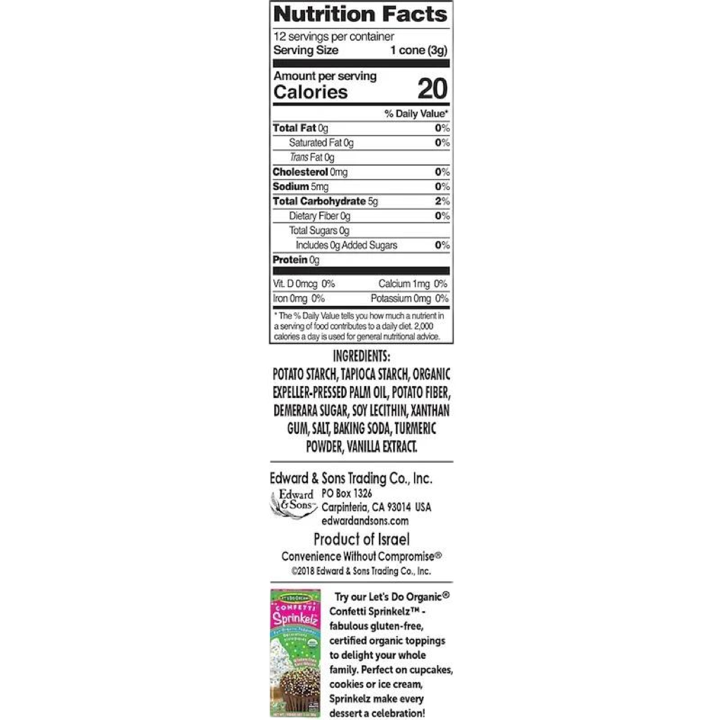 Gluten Free Ice Cream Cones FACTORY DIRECT NUTRITION