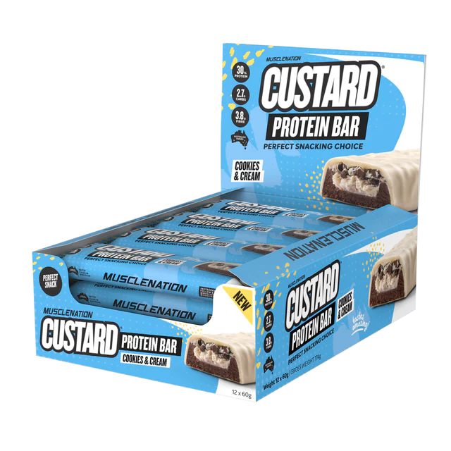 Muscle Nation Custard Protein Bars FACTORY DIRECT NUTRITION
