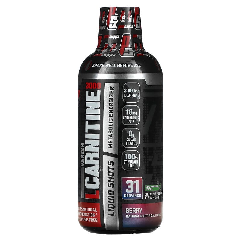 prosupps l carnitine 3000 ProSupps L-Carnitine 3000 Liquid Fat Burner, Stimulant Free Metabolic  Enhancer main image 1