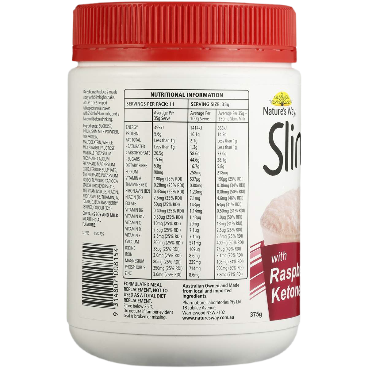 Slim Right with Raspberry Ketones – FACTORY DIRECT NUTRITION