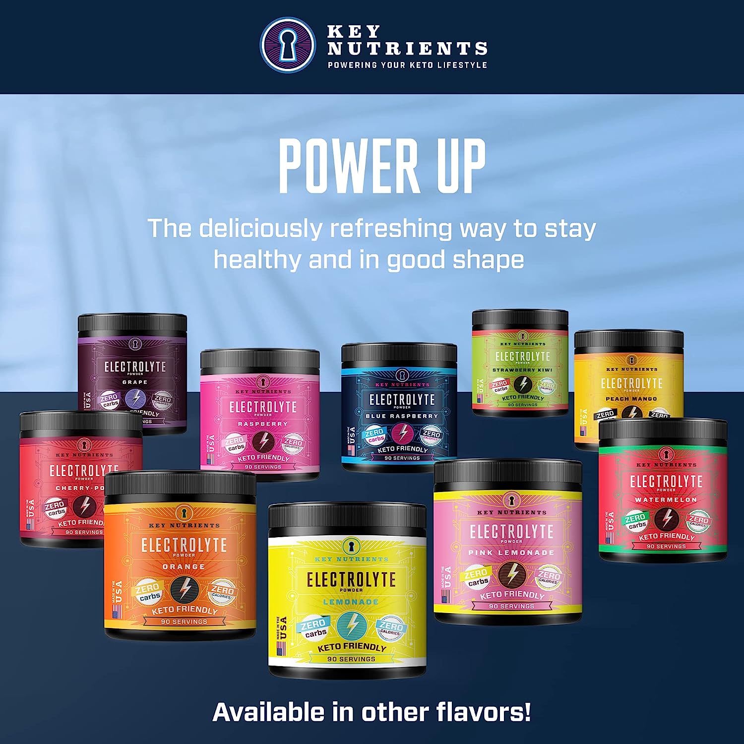 Key Powder Key Nutrients Electrolytes Powder - 90 Serves – FACTORY DIRECT NUTRITION