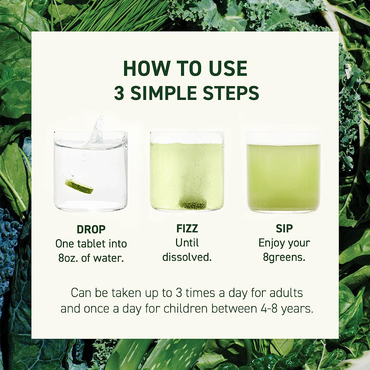 8 Daily Greens Fizzy Tablets – FACTORY DIRECT NUTRITION