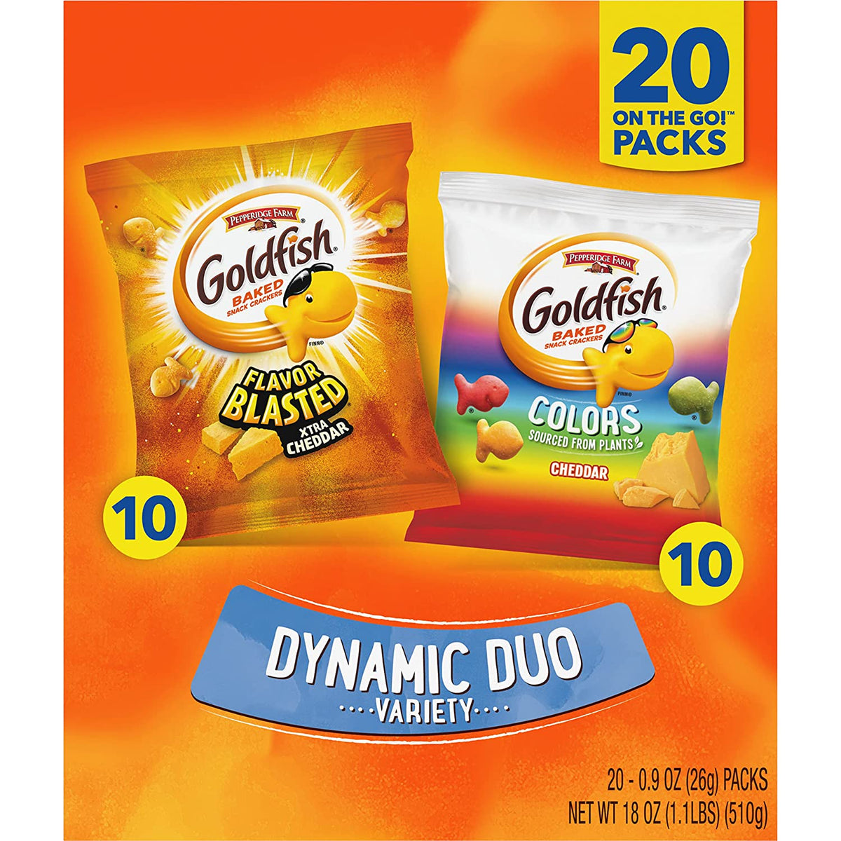 Goldfish Dynamic Duo Colours Crackers - 20 Pack – FACTORY DIRECT NUTRITION