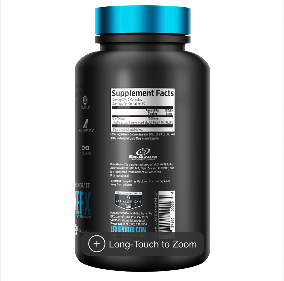 EFX Creatine Kre-Alkalyn Capsules – FACTORY DIRECT NUTRITION