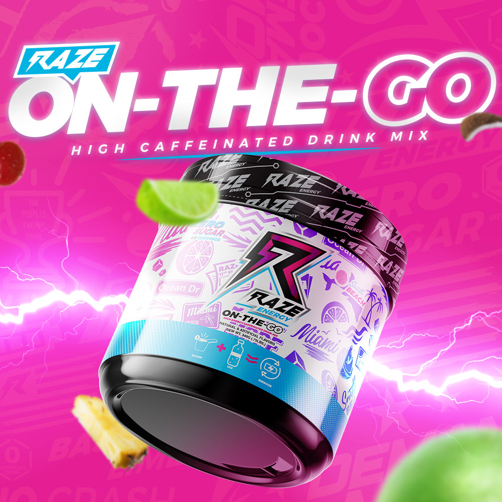 Raze South Beach Flavor Repp Sports Raze Energy Drink 475ml x12